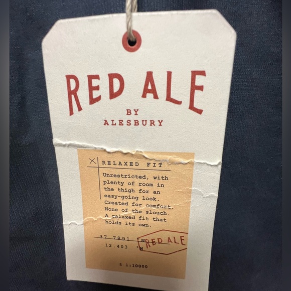 NEW NWT Red Ale by Alesbury Men’s Relaxed Fit 42X30 Pants - Picture 2 of 5